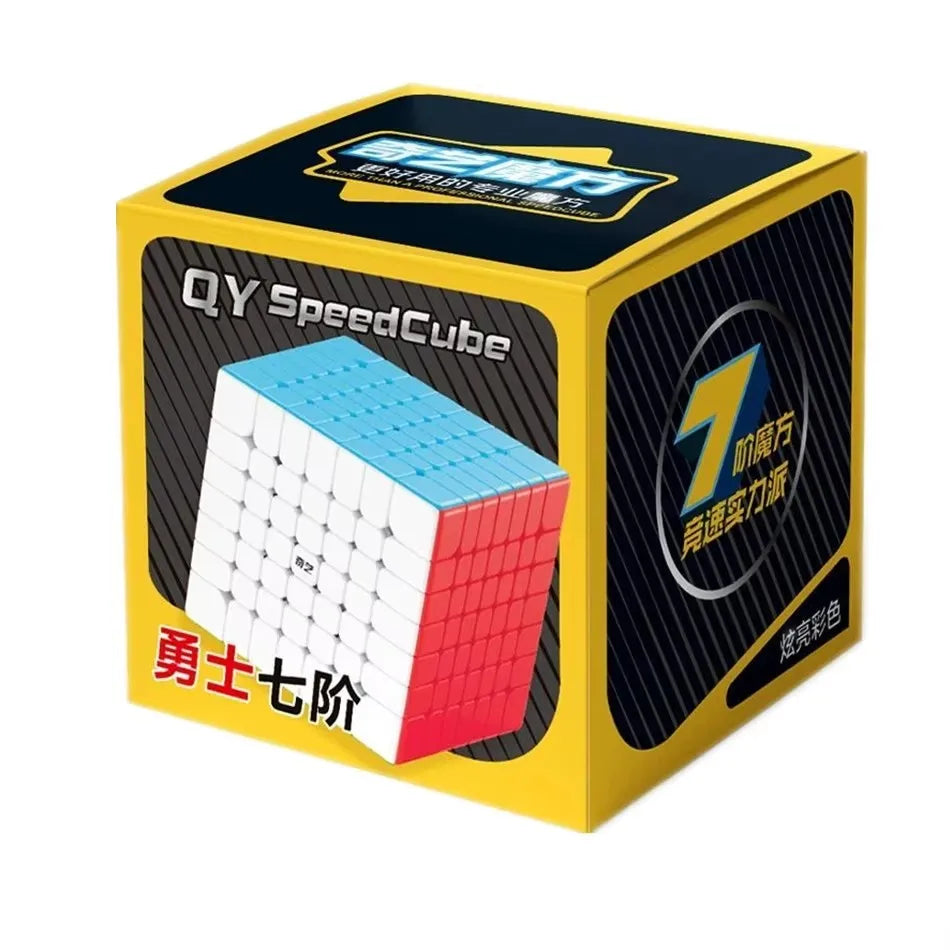 Qiyi Magic Cube 2x2 3x3 4x4 5x5 6x6 7x7 Stickerless Educational Puzzle  Magic Cube Toys For Children