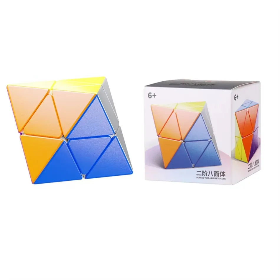 ShengShou FTO Rotating Octahedron Magnetic Magic Cube Stickerless