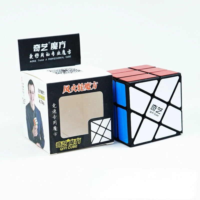 Qiyi 3x3x3 4x4x4 5x5x5 Professional Magic Cube Black Sticker