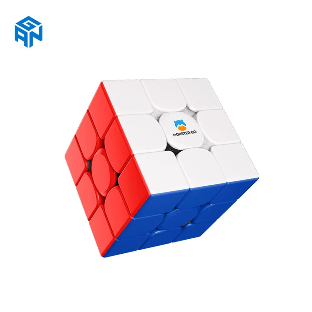 GAN Monster GO 3x3 M EDU Magnetic Magic Speed Cube Stickerless Professional Fidget Toys