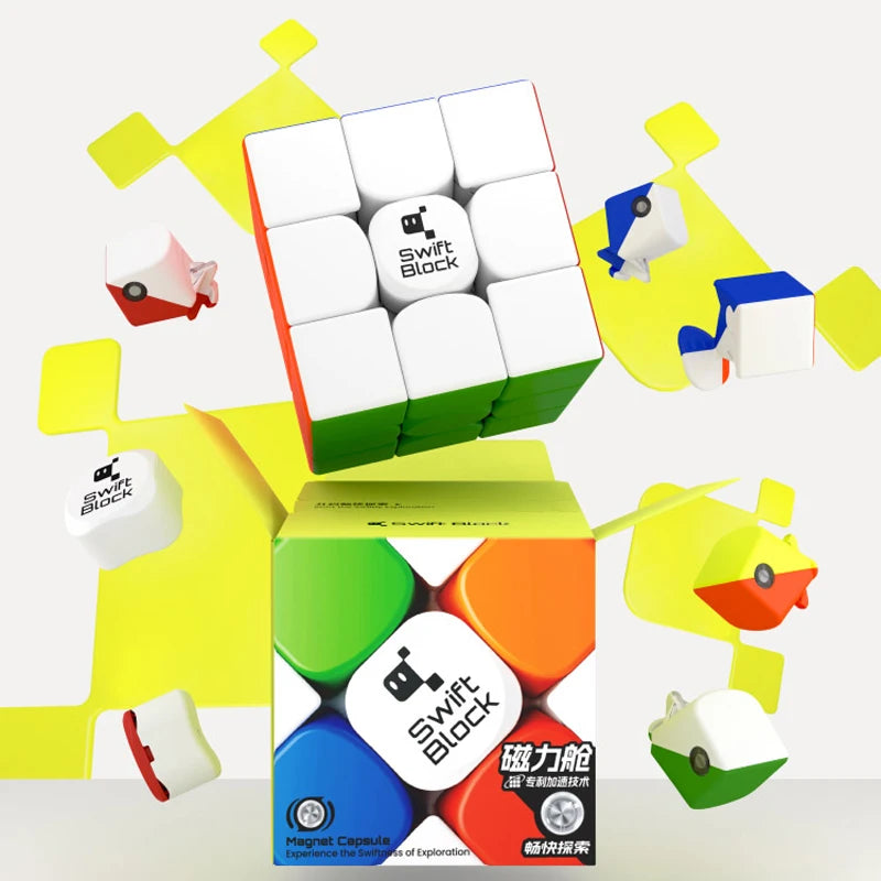 GAN Swift Block 355S 3x3 Magnetic Magic Cube 3×3 Speed Puzzle 3x3x3