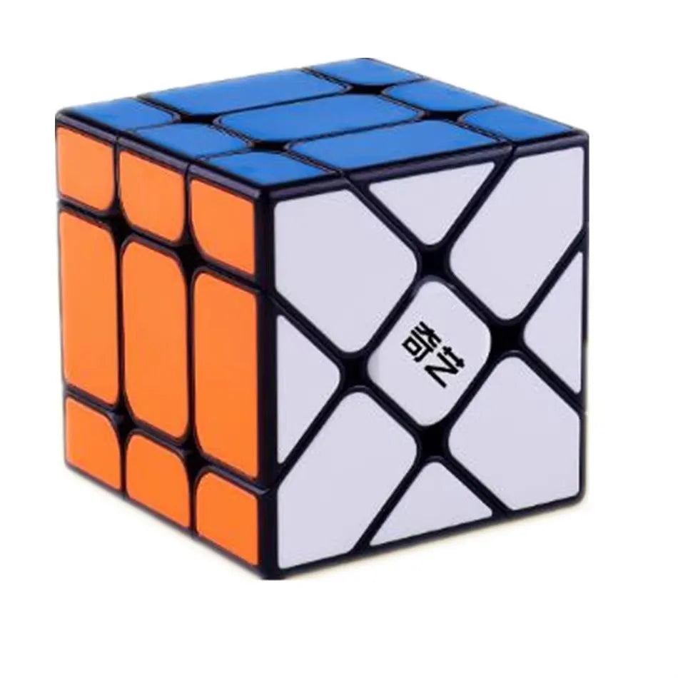 Qiyi Windmill /Fisher /Axis/SQ1 Magic Cube 2x2 3x3 Puzzle Black Stickers Magic Cube Toys For Children Kids Gift Toy