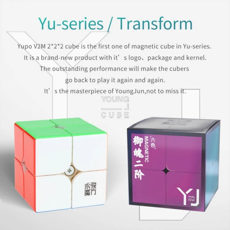 YJ Yupo V2M 2X2x2 Magnetic Speed Cube