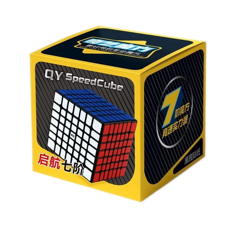 QIYI Speed Magic Cube 3x3x3 4x4x4 5x5x5 Puzzle Black Stickers Magic Cube