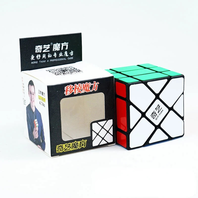 Qiyi 3x3x3 4x4x4 5x5x5 Professional Magic Cube Black Sticker
