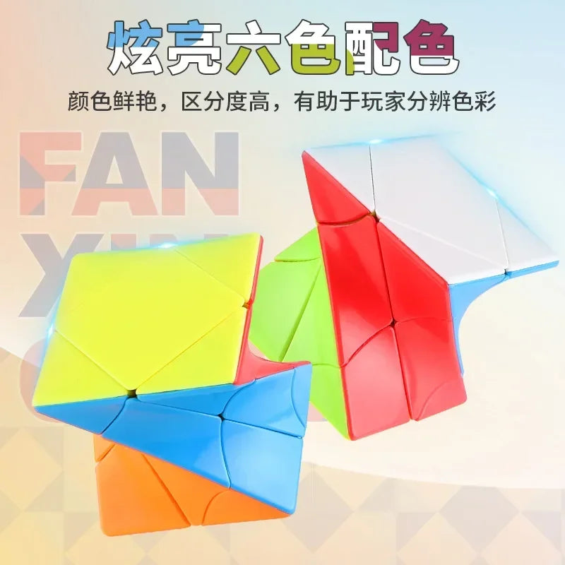 FanXin Twisty Skewb Magic Cube Torsional Professional Speed Puzzle Twisted