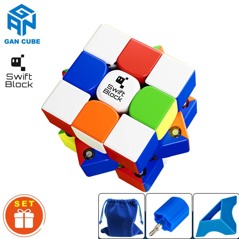 GAN Swift Block 355S 3x3 Magnetic Magic Cube 3×3 Speed Puzzle 3x3x3