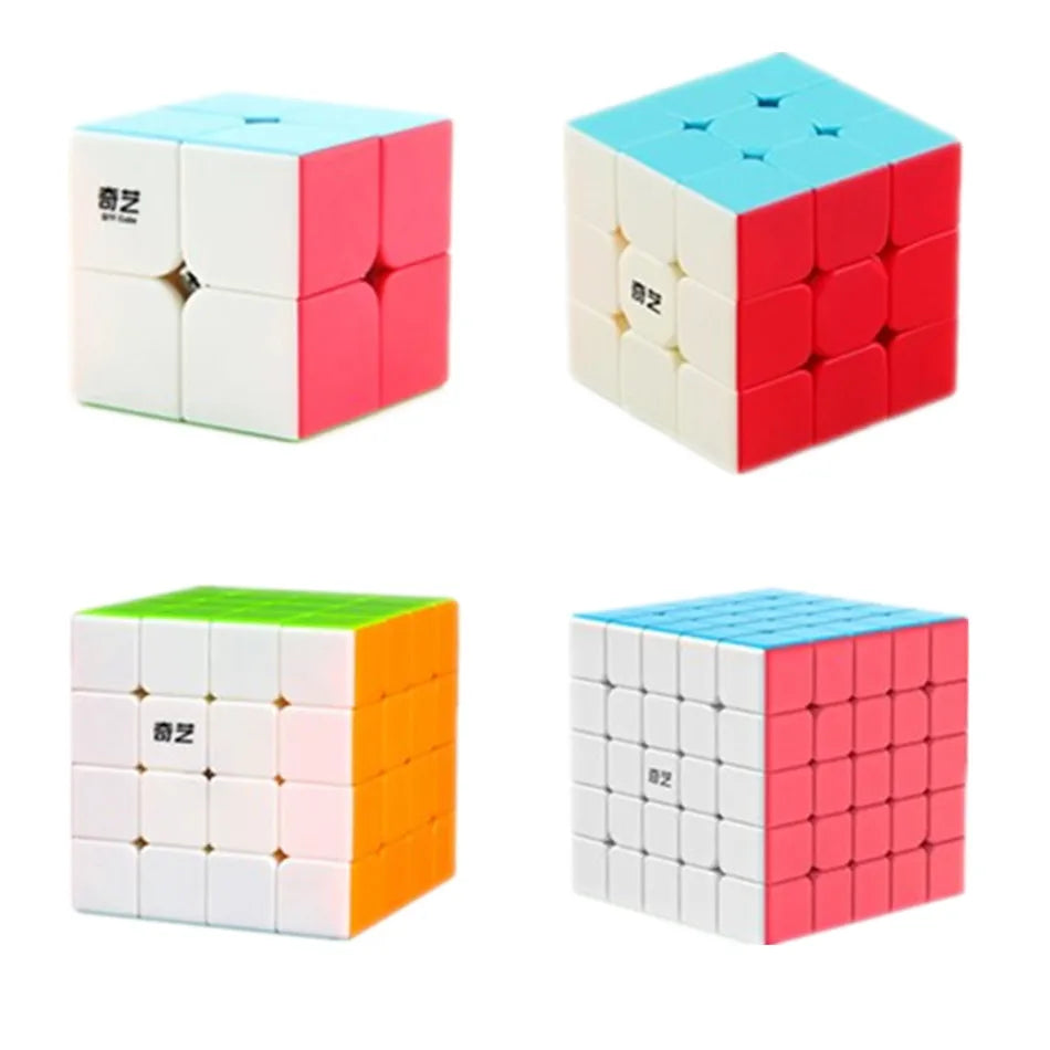 Qiyi Magic Cube 2x2 3x3 4x4 5x5 6x6 7x7 Stickerless Educational Puzzle  Magic Cube Toys For Children