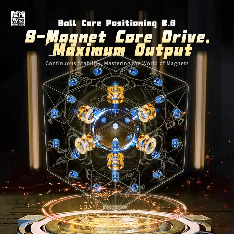 MoYu RS3M V5 3x3x3 Magnetic Magic Cube Ball Core Professional