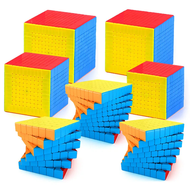 MOYU Meilong 9x9 10x10 11x11 12x12 13x13 Magic Cubes Speed Puzzle Cubes Toys