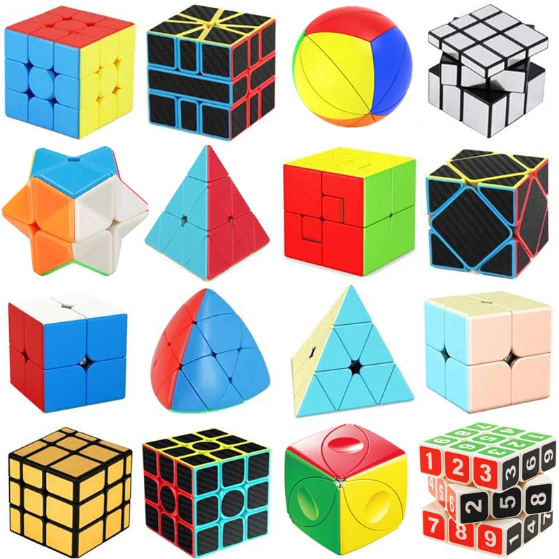 Magic Cube 2x2 3x3 4x4 Speedcube Brain Teaser Kids Toys IQ