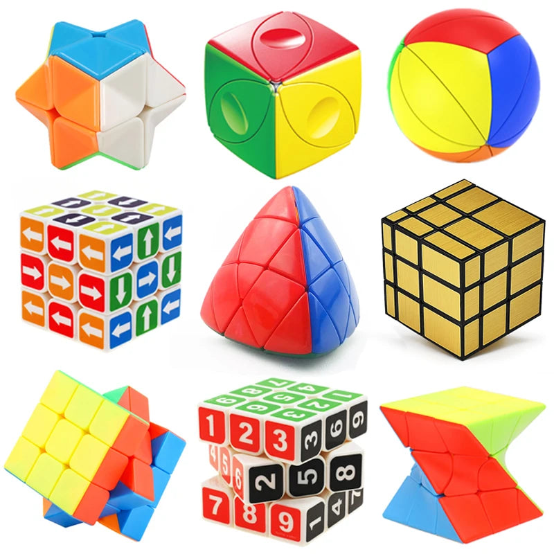 Novelty 2x2 Magic Speed Cube Cubo Magico 3x3 Zauberwürfel Brain Games For Kids IQ Toys