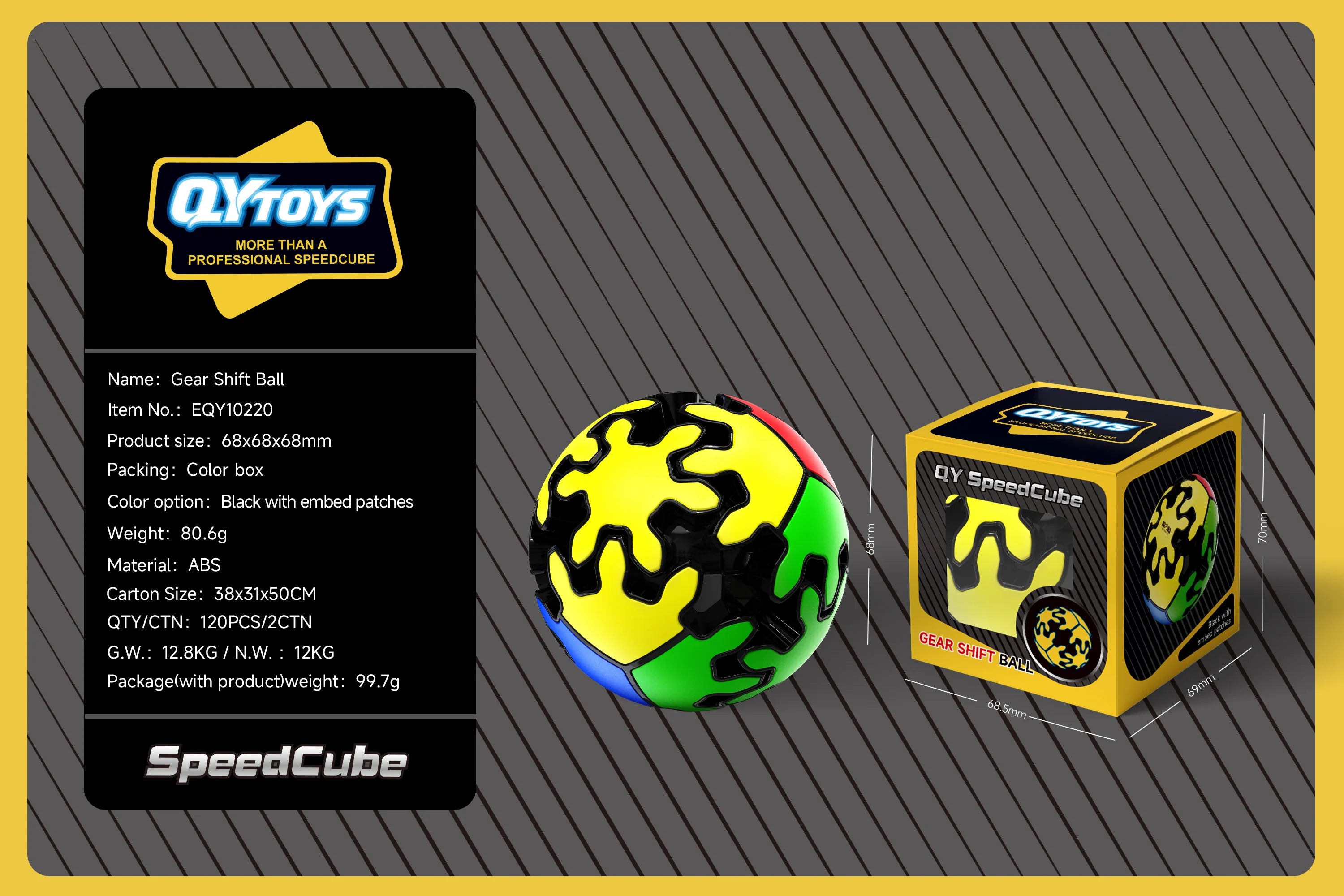 QIYI Gear Magic Cube 2X2 Gear Shift Cube Speed Professional Fidget Toys