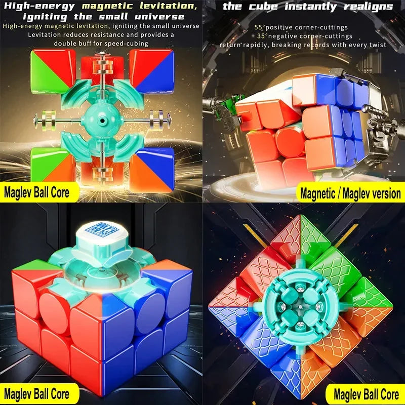 [JudyCube] MoYu RS3M V5 3X3 Magnetic Magic Speed Cube Stickerless