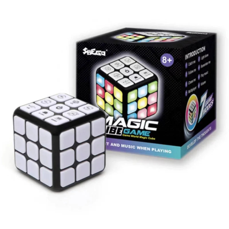 Jouets éducatifs Cube Magique Son Lumière Antistress Jeu de Musique Électronique Jouets Interactifs pour Enfants