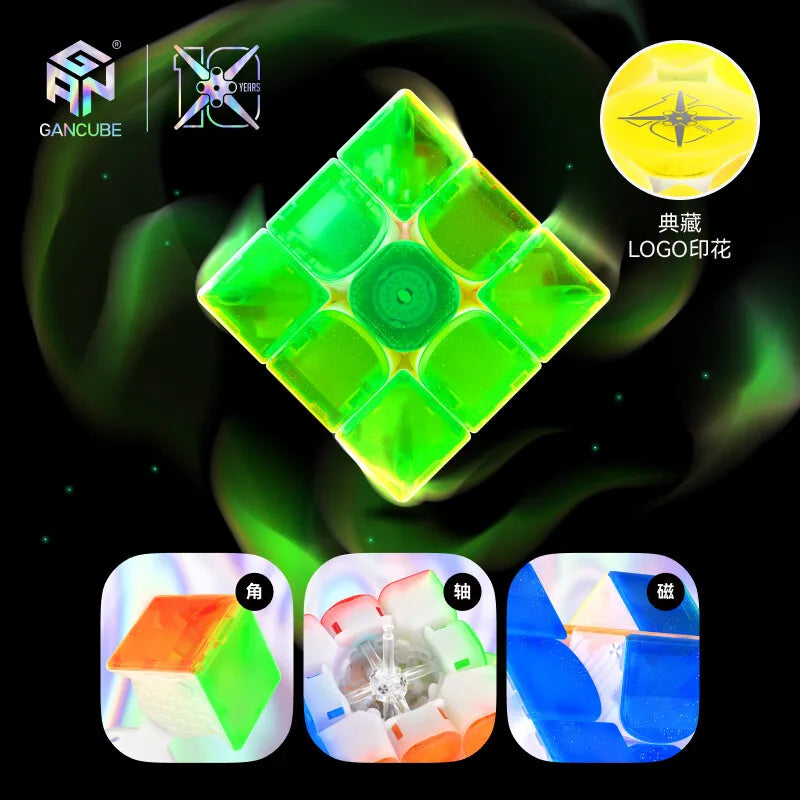 GAN Cube 10th Anniversary Collection Maglev 3x3 Cube GAN15, Gan12ui, GAN356icarry 2, Gan356ME Commemorative Edition