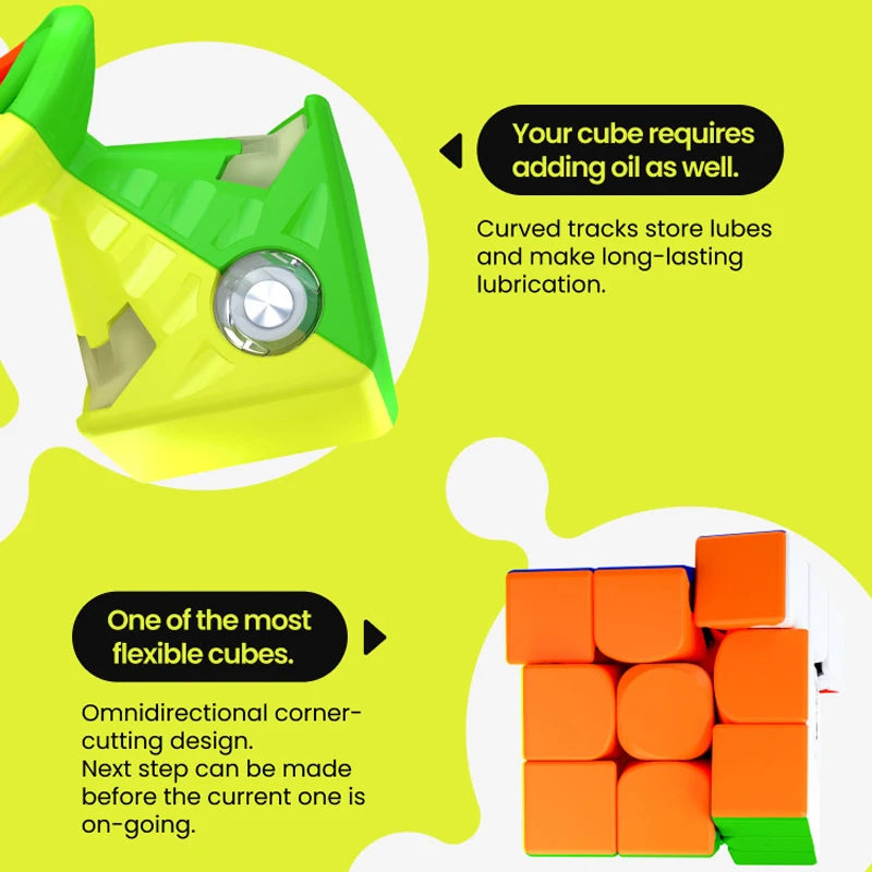 GAN Swift Block 355S 3x3 Magnetic Magic Cube 3×3 Speed Puzzle 3x3x3