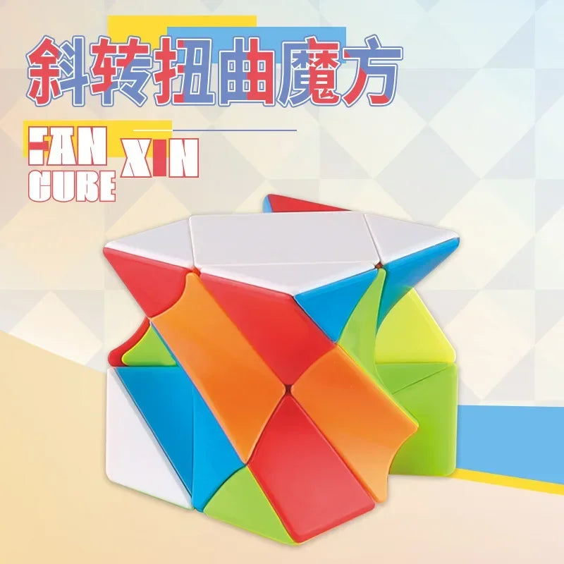 FanXin Twisty Skewb Magic Cube Torsional Professional Speed Puzzle Twisted