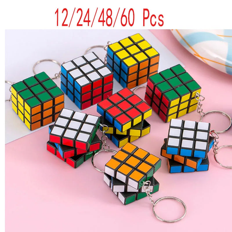 12/24/48/60 PCS 3x3x3cm Portes-Clés speedcubing