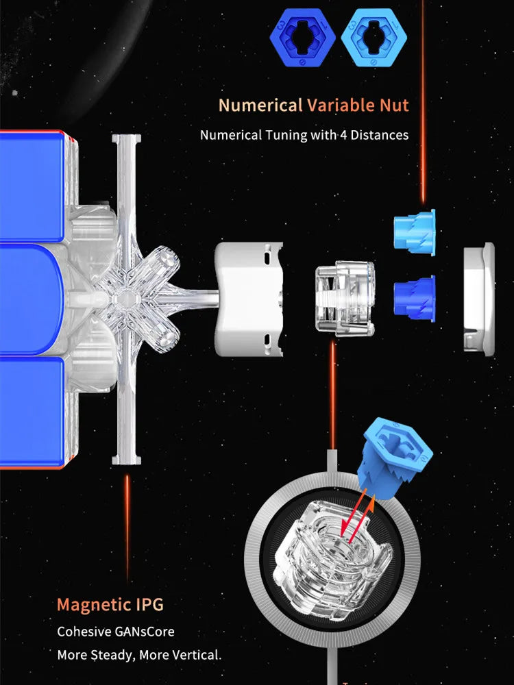 GAN 11 M Pro Magnetic Speed Cube 3x3x3 11m UV Professional Magic Cube