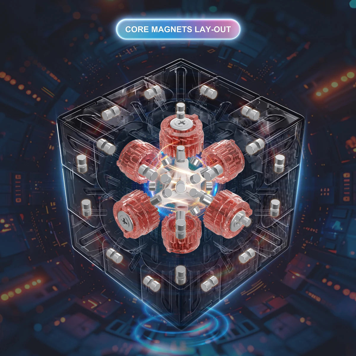 YJ MGC Beta 3x3x3 Magnetic Magic Cube Maglev Ball Core UV Stickerless Professional 3x3 Speed Fidget Cube Toys Children Gift