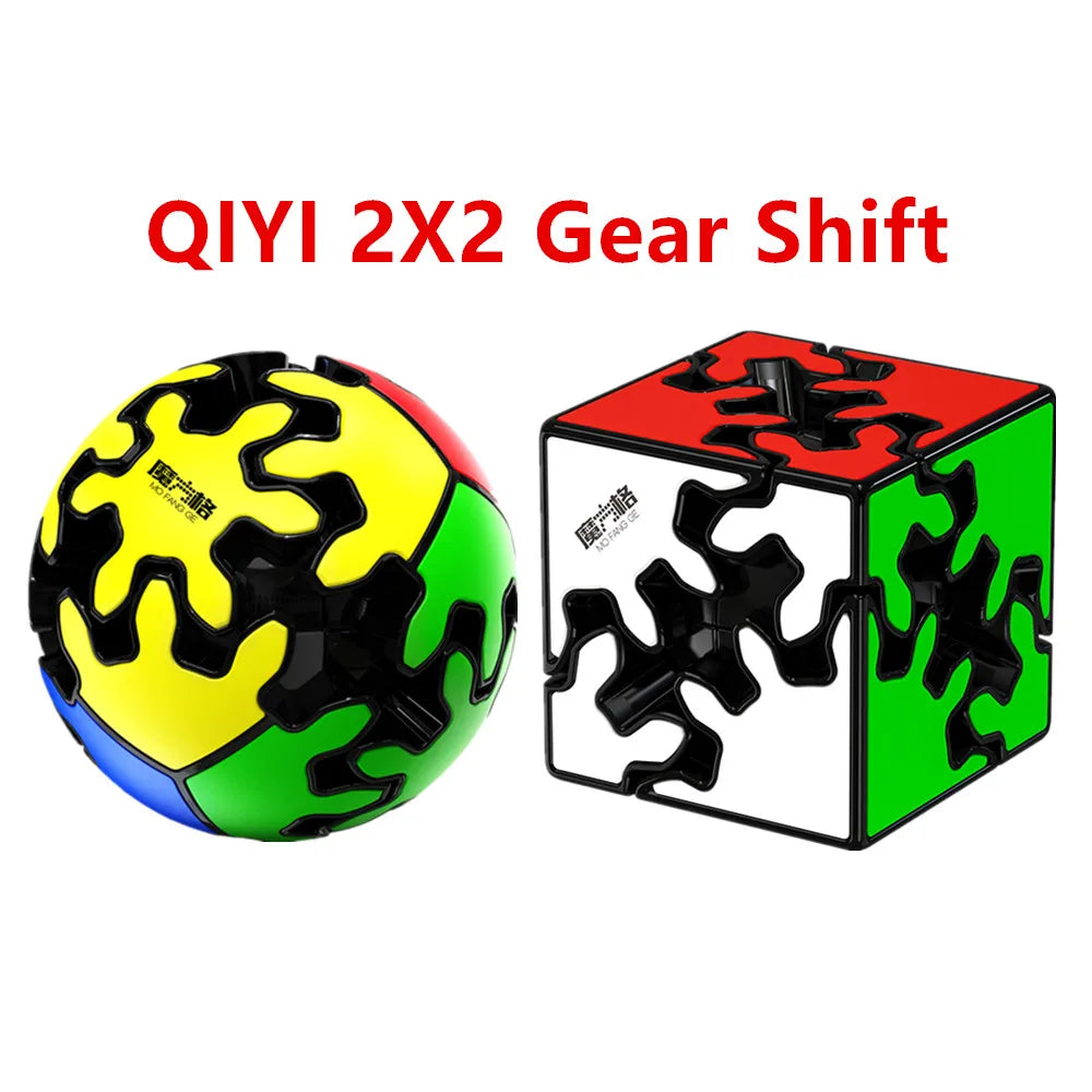 QIYI Gear Magic Cube 2X2 Gear Shift Cube Speed Professional Fidget Toys