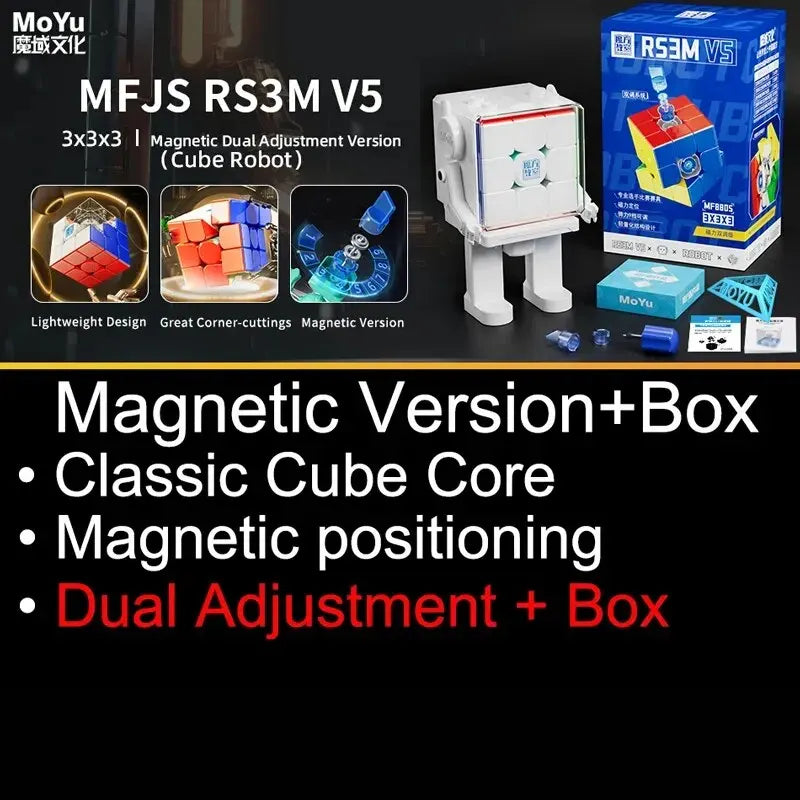 MoYu RS3M V5 3X3 Magnetic Magic Speed Cube Professional