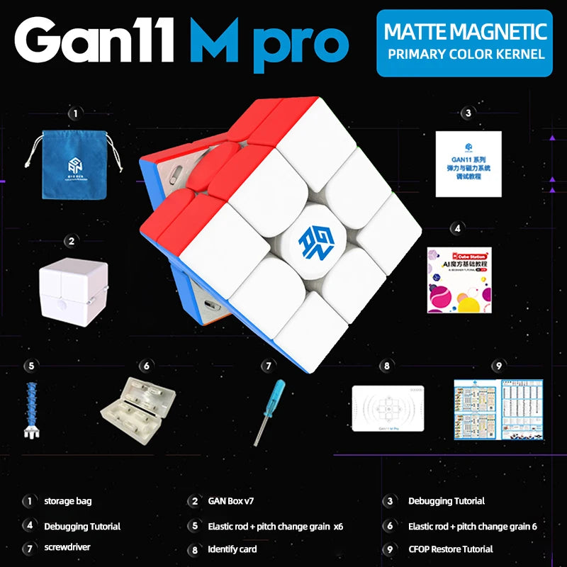 [CubeFun] GAN11 M Pro 3x3 251M 2x2 magnetic magic speed Gans cubes gan 11 m magnets Professional Puzzle Toys Educational  cube