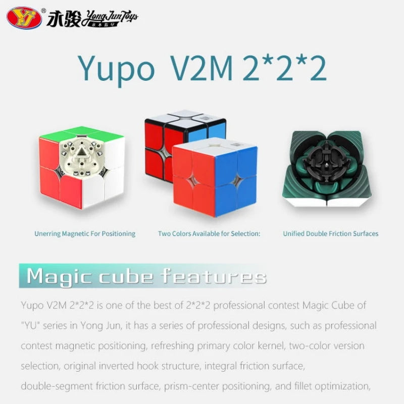 YJ Yupo V2M 2X2x2 Magnetic Speed Cube