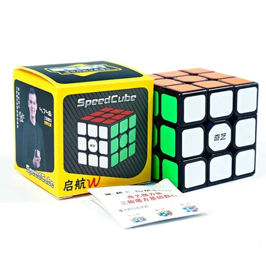 QIYI Speed Magic Cube 3x3x3 4x4x4 5x5x5 Puzzle Black Stickers Magic Cube