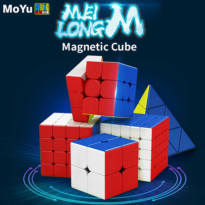 MoYu Meilong Magnetique 2x2 3x3 4x4 5x5 Magic Speed Cube
