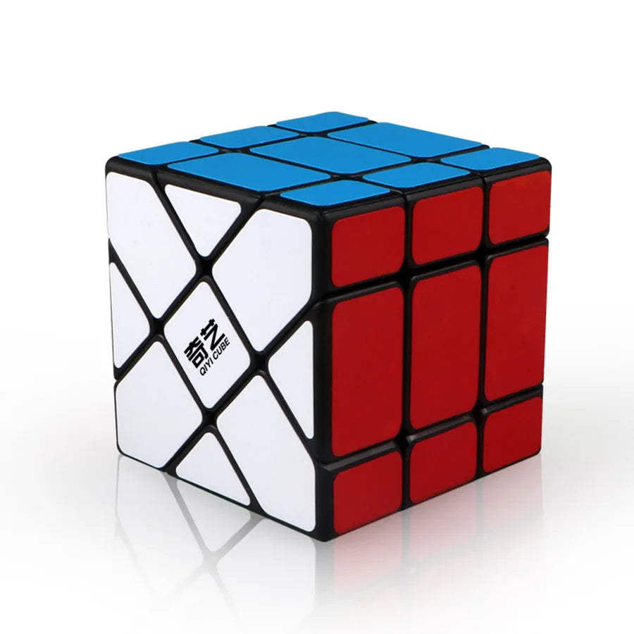 Qiyi Windmill /Fisher /Axis/SQ1 Magic Cube 2x2 3x3 Puzzle Black Stickers Magic Cube Toys For Children Kids Gift Toy