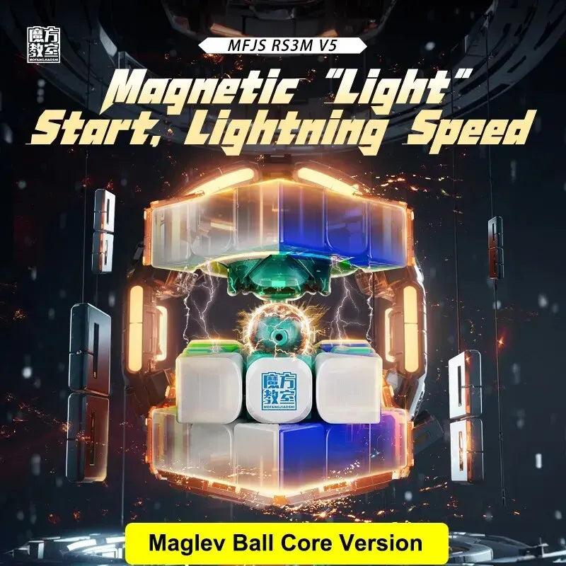 MoYu RS3M V5 3X3 Magnetic Magic Speed Cube Professional