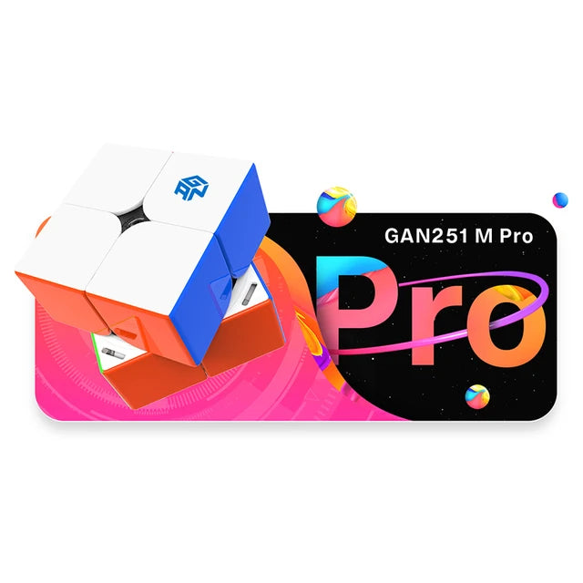 GAN251 M Pro Air 2x2 Magnetic Speed Cube Professional GANCUBE 251M 2x2x2