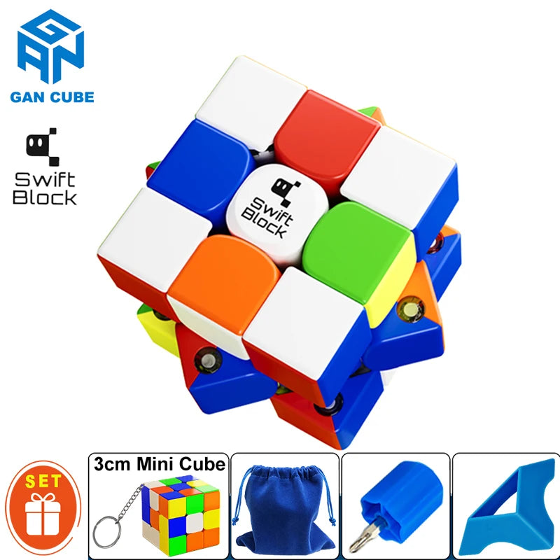GAN Swift Block 355S 3x3 Magnetic Magic Cube 3×3 Speed Puzzle 3x3x3