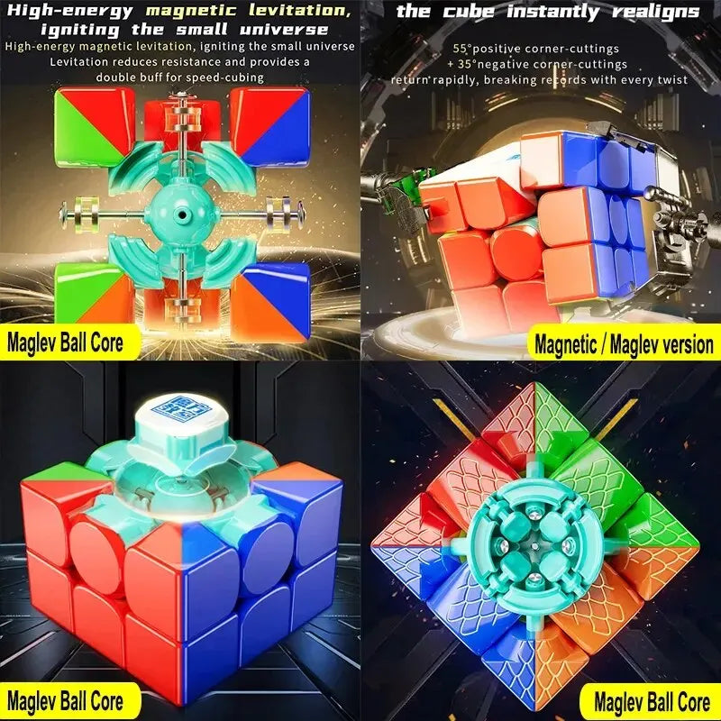 MoYu RS3M V5 3X3 Magnetic Magic Speed Cube Professional