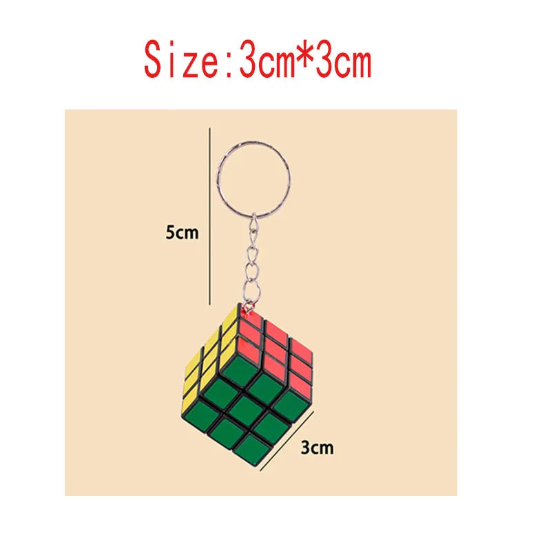 12/24/48/60 PCS 3x3x3cm Portes-Clés speedcubing