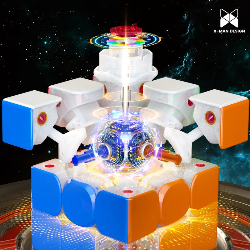 Qiyi Tornado V4 AI Smart Cube UV Charging Box Version 3x3 Magnetic Magic Cube