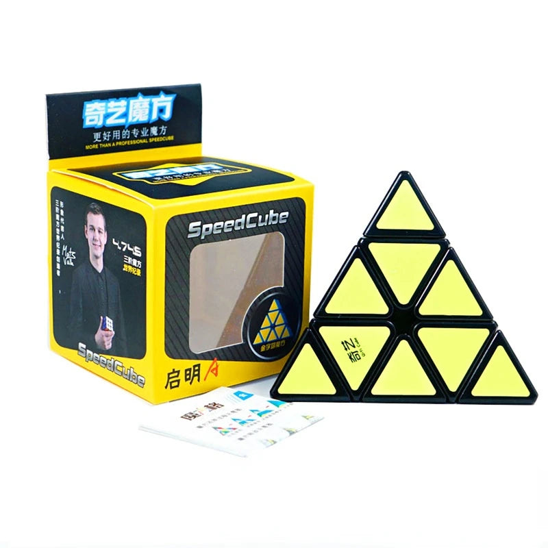 Qiyi 3x3x3 4x4x4 5x5x5 Professional Magic Cube Black Sticker