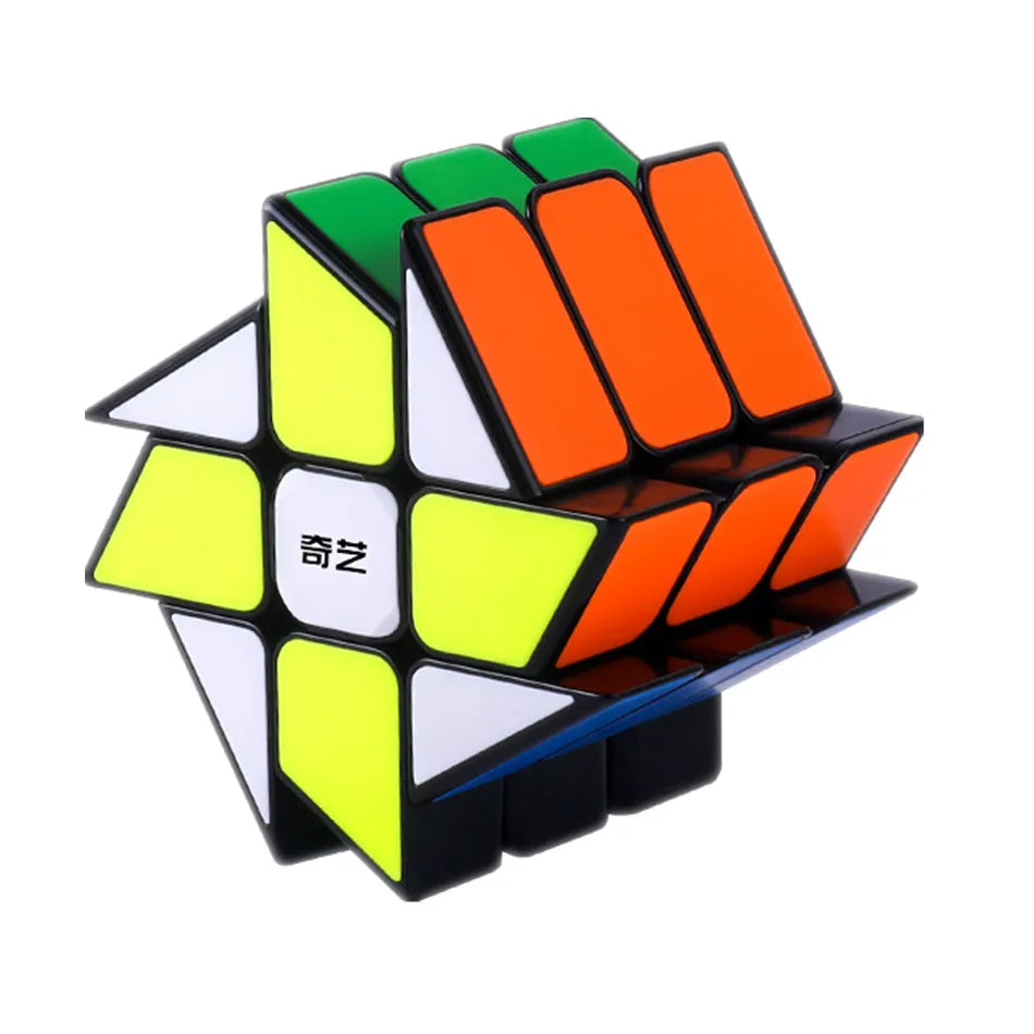Qiyi Windmill /Fisher /Axis/SQ1 Magic Cube 2x2 3x3 Puzzle Black Stickers Magic Cube Toys For Children Kids Gift Toy