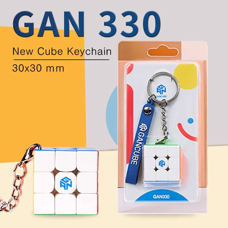 GAN 330 Mini 3x3 Keychain Cube 3x3x3 Gan330 Mini Speedcube Stickerless