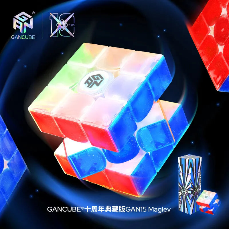 GAN Cube 10th Anniversary Collection Maglev 3x3 Cube GAN15, Gan12ui, GAN356icarry 2, Gan356ME Commemorative Edition