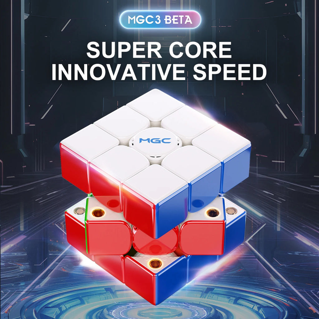 YJ MGC Beta 3x3x3 Magnetic Magic Cube Maglev Ball Core UV Stickerless Professional 3x3 Speed Fidget Cube Toys Children Gift