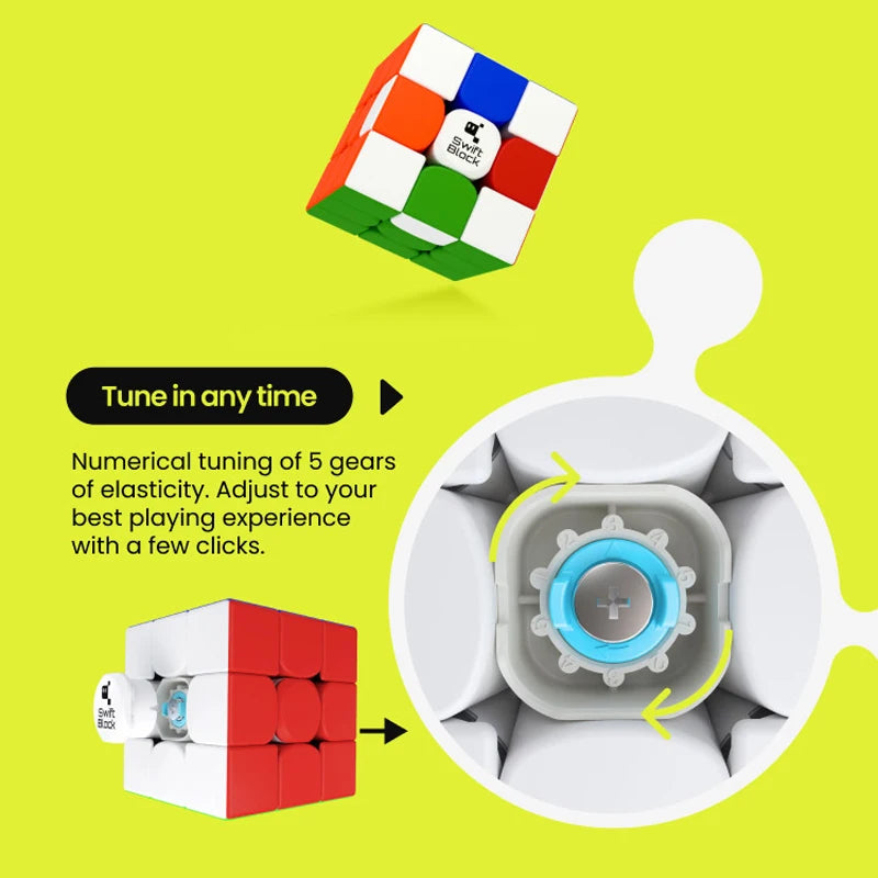 GAN Swift Block 355S 3x3 Magnetic Magic Cube 3×3 Speed Puzzle 3x3x3