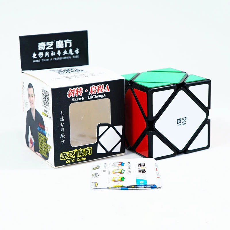 Qiyi 3x3x3 4x4x4 5x5x5 Professional Magic Cube Black Sticker