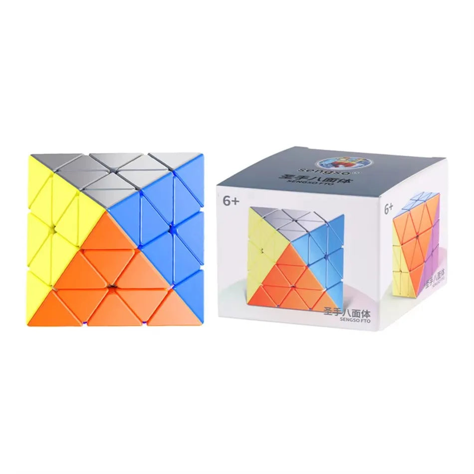 ShengShou FTO Rotating Octahedron Magnetic Magic Cube Stickerless
