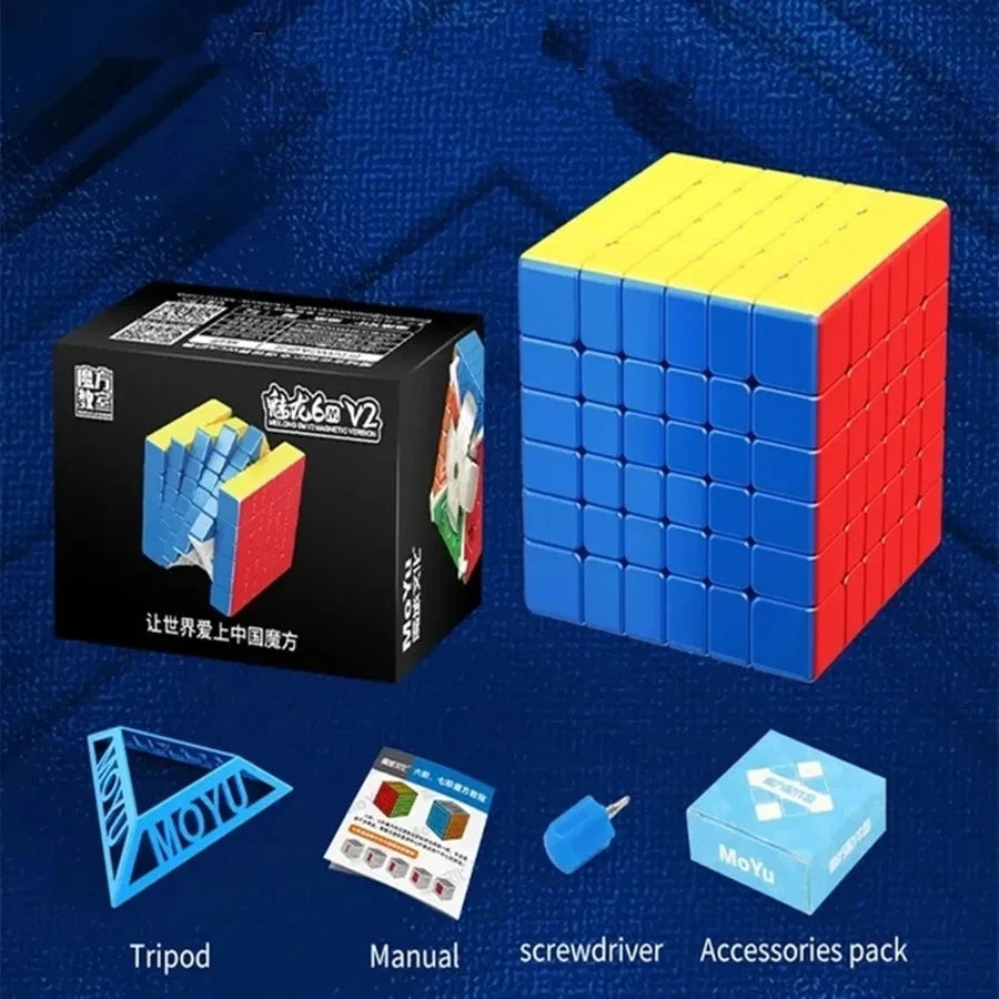 MoYu Meilong Magnetic 2x2 3x3 4x4 5x5 6x6 7x7 Pyraminx Megaminx Magic Speed Cube