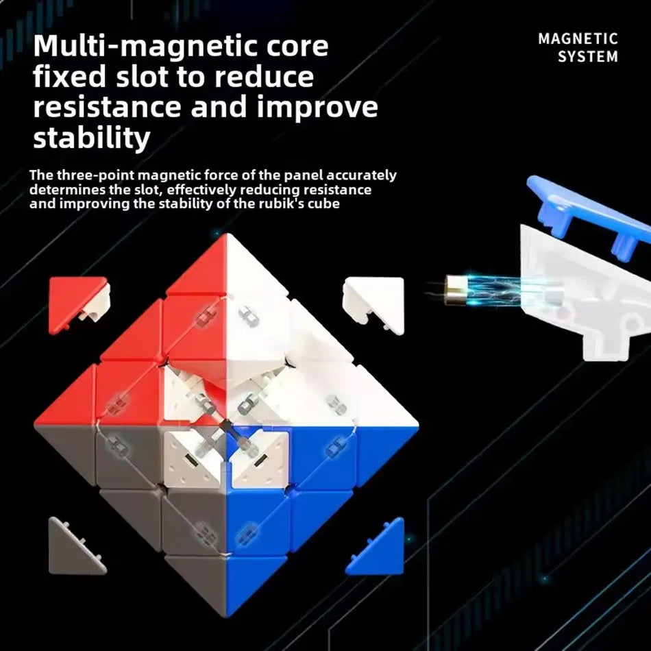 ShengShou FTO Rotating Octahedron Magnetic Magic Cube Stickerless